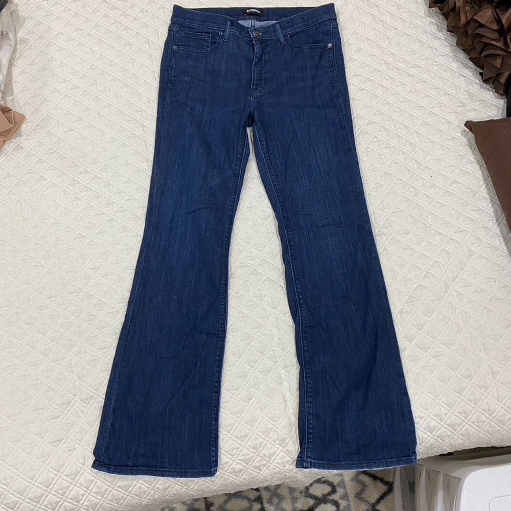Express Mid Rise Flare Jeans Regular Length